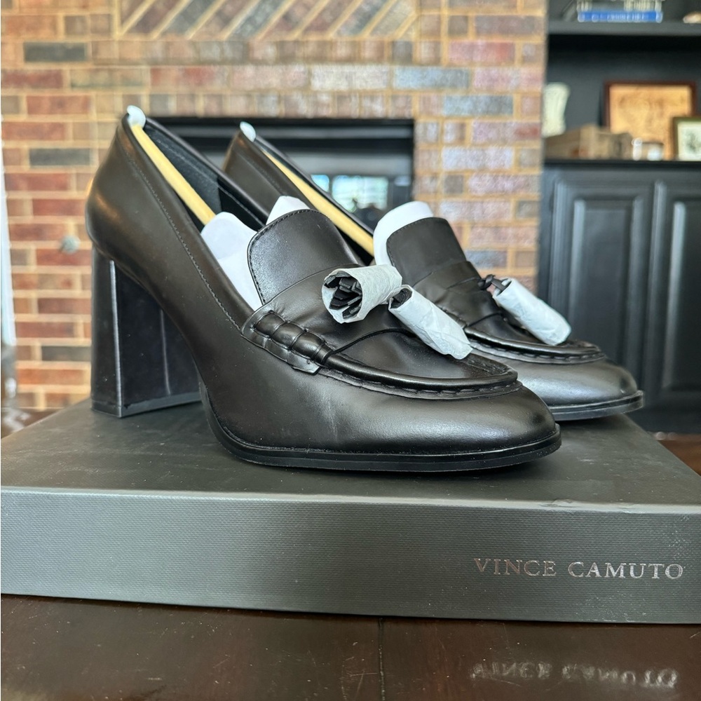 Vince Camuto Chelivia Block Heel Tassel Loafer